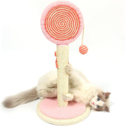 Japasu Premium Cactus Cat Scratching Post – Artistic Sisal Fiber Claw Trainer with Interactive Play Ball