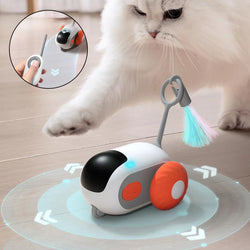Japasu Smart RC "Mouse" Car – 2-in-1 Remote Control & Automatic Interactive Cat Toy with USB Charging