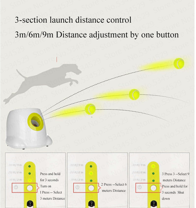 Japasu Pro-Series Automatic Ball Launcher – Smart Interactive Fetch Machine with Adjustable Launch Distance