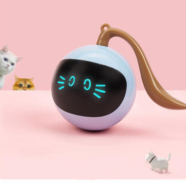 Japasu Smart Interactive LED Ball – Automatic 360° Self-Rotating Colorful Cat Toy with USB Charging