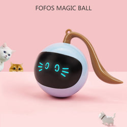 Japasu Smart Interactive LED Ball – Automatic 360° Self-Rotating Colorful Cat Toy with USB Charging