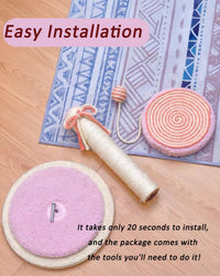 Japasu Premium Cactus Cat Scratching Post – Artistic Sisal Fiber Claw Trainer with Interactive Play Ball