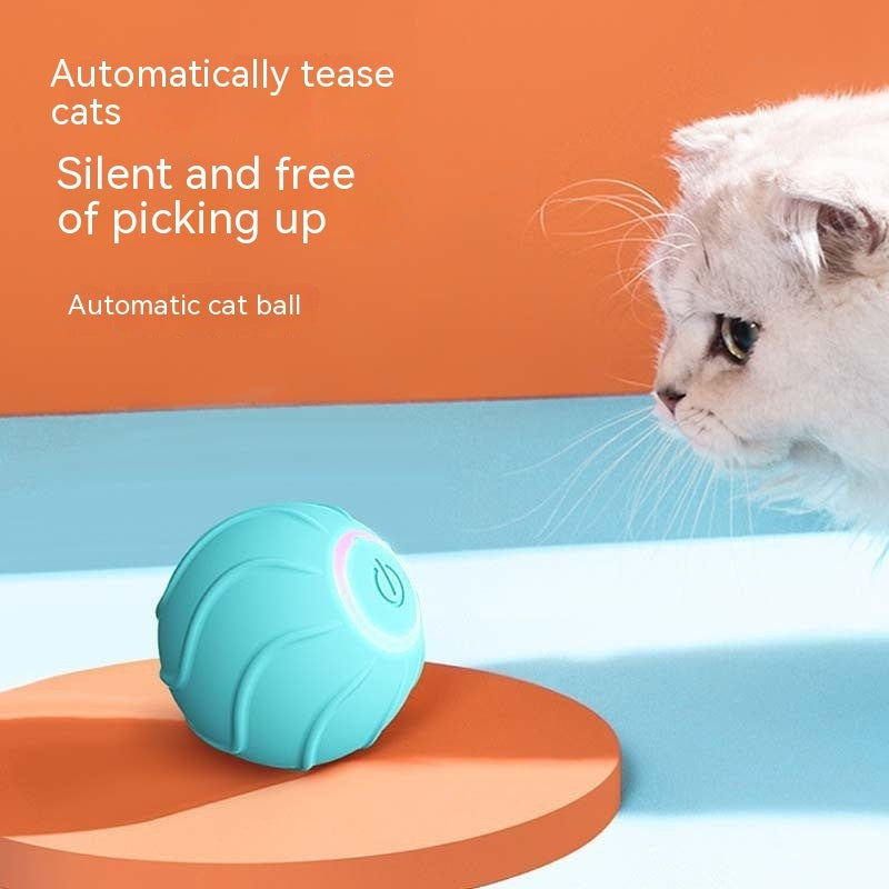 Japasu Smart Interactive Cat Ball – Automatic Self-Rolling & Bouncing Toy with USB Charging