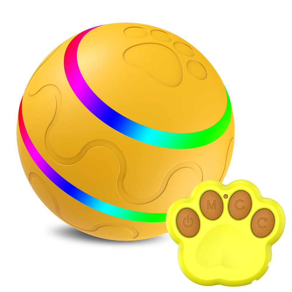 Japasu "Wicked Ball" Smart Interactive Cat Toy – 360° Self-Rotating Automatic Bouncing Ball with USB Charging
