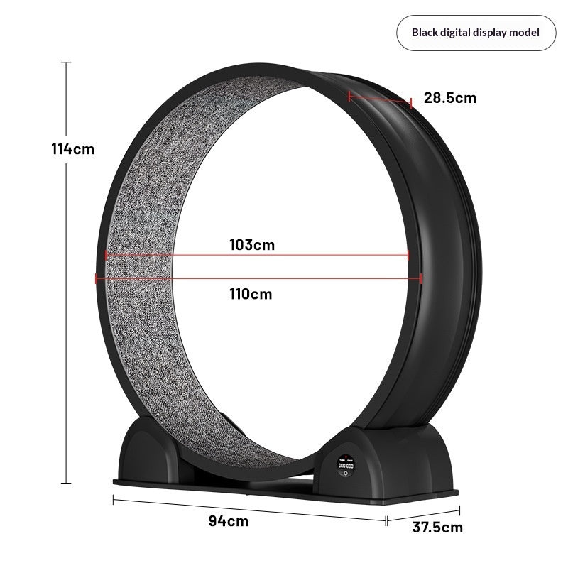 Japasu Luxury Interactive Cat Treadmill – Smart Silent Exercise Wheel with Integrated LCD Display