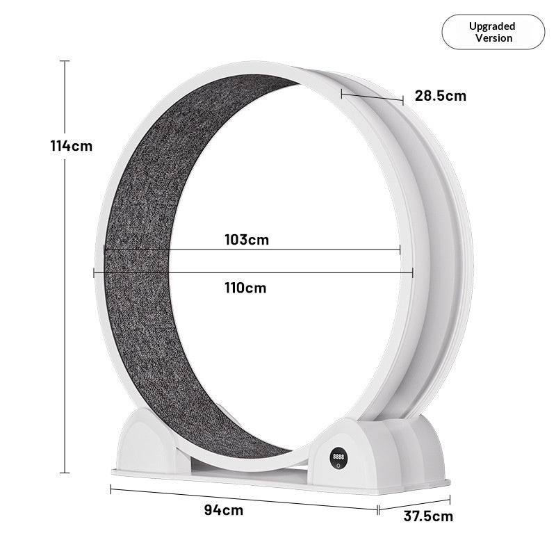 Japasu Luxury Interactive Cat Treadmill – Smart Silent Exercise Wheel with Integrated LCD Display