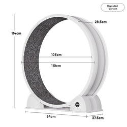 Japasu Luxury Interactive Cat Treadmill – Smart Silent Exercise Wheel with Integrated LCD Display