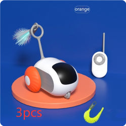 Japasu Smart RC "Mouse" Car – 2-in-1 Remote Control & Automatic Interactive Cat Toy with USB Charging