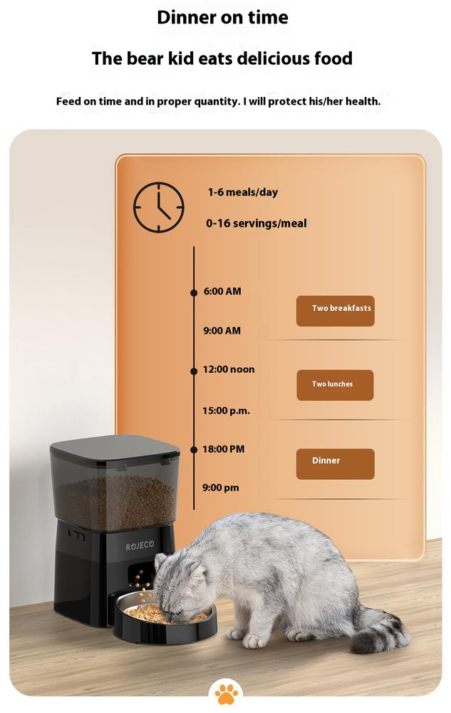 Japasu Precision Automatic Pet Feeder – Programmable Timed Food Dispenser for Cats & Dogs