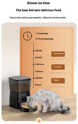 Japasu Precision Automatic Pet Feeder – Programmable Timed Food Dispenser for Cats & Dogs