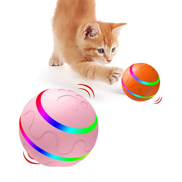 Japasu "Wicked Ball" Smart Interactive Cat Toy – 360° Self-Rotating Automatic Bouncing Ball with USB Charging
