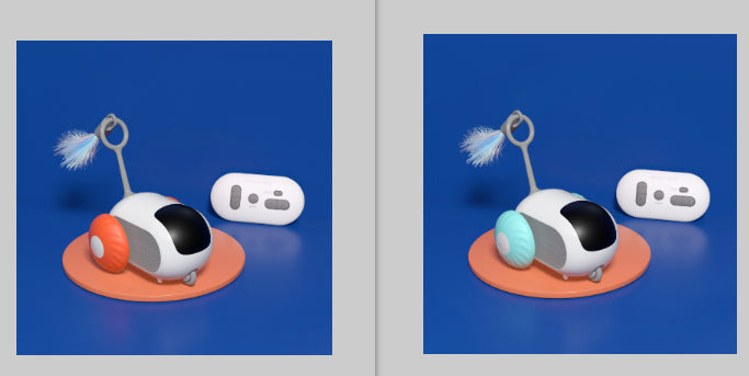 Japasu Smart RC "Mouse" Car – 2-in-1 Remote Control & Automatic Interactive Cat Toy with USB Charging