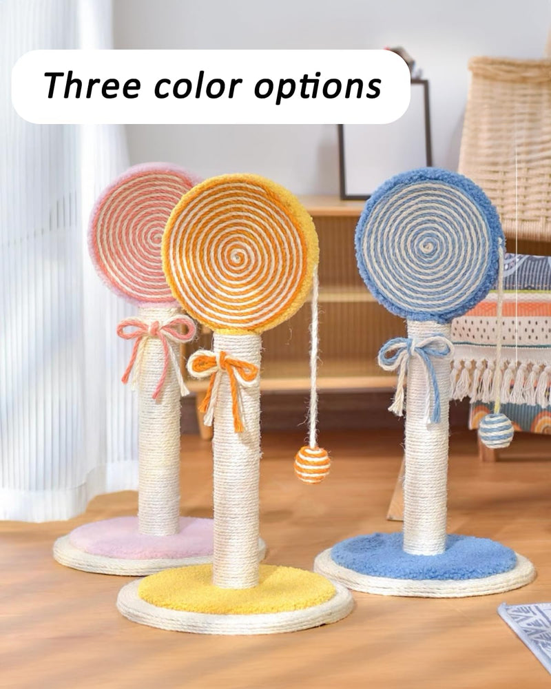 Japasu Premium Cactus Cat Scratching Post – Artistic Sisal Fiber Claw Trainer with Interactive Play Ball