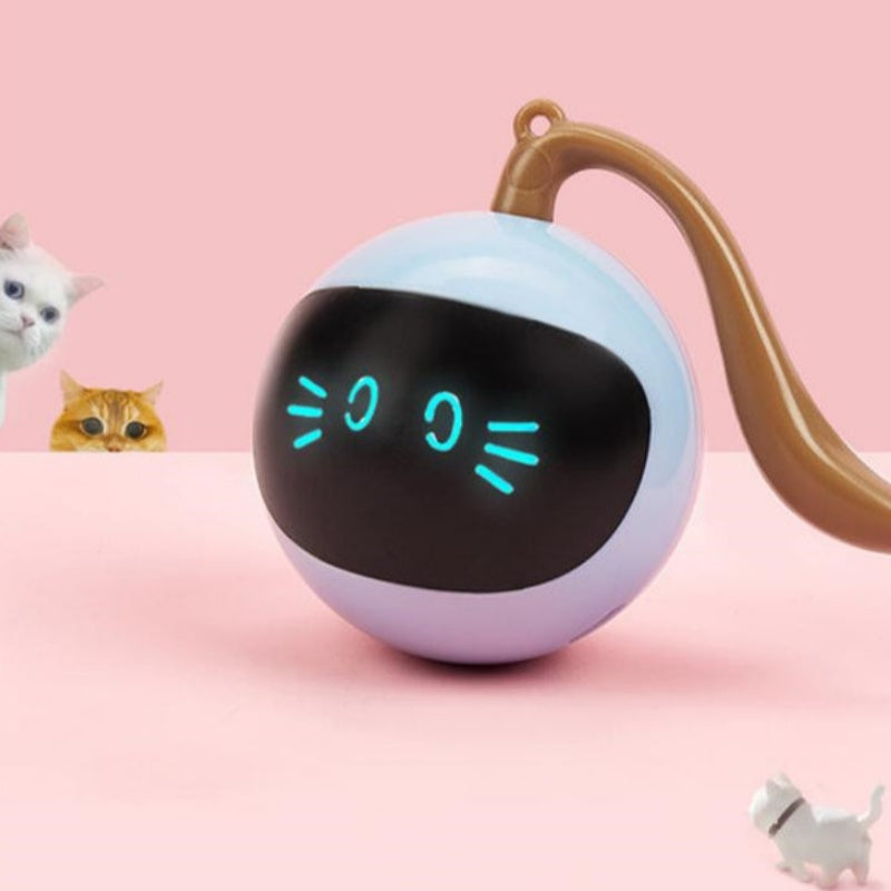 Japasu Smart Interactive LED Ball – Automatic 360° Self-Rotating Colorful Cat Toy with USB Charging