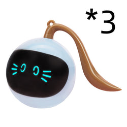 Japasu Smart Interactive LED Ball – Automatic 360° Self-Rotating Colorful Cat Toy with USB Charging