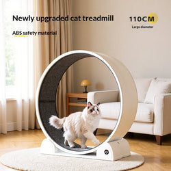 Japasu Luxury Interactive Cat Treadmill – Smart Silent Exercise Wheel with Integrated LCD Display