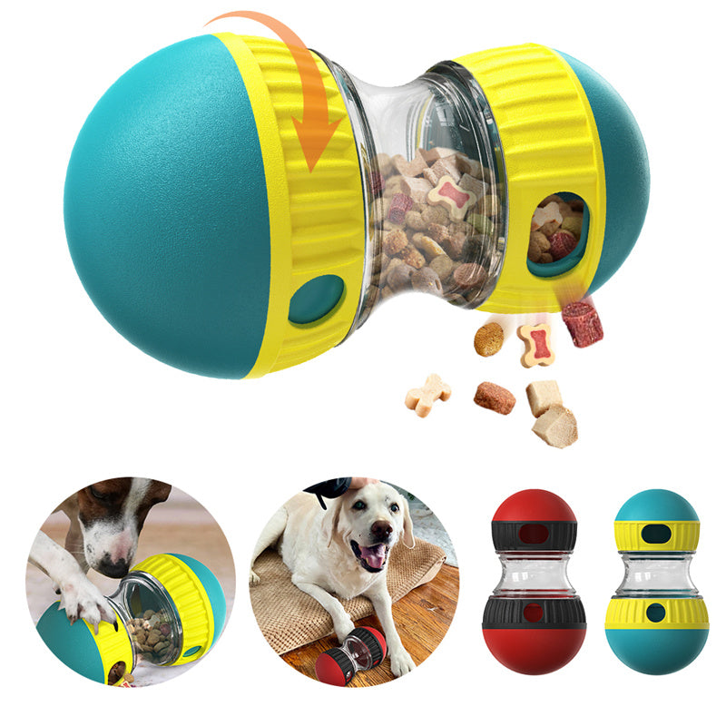 Japasu Interactive IQ Tumbler – Slow Feeder & Puzzle Toy for Boredom Relief & Digestive Health