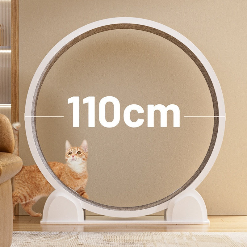 Japasu Luxury Interactive Cat Treadmill – Smart Silent Exercise Wheel with Integrated LCD Display
