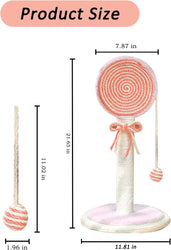 Japasu Premium Cactus Cat Scratching Post – Artistic Sisal Fiber Claw Trainer with Interactive Play Ball