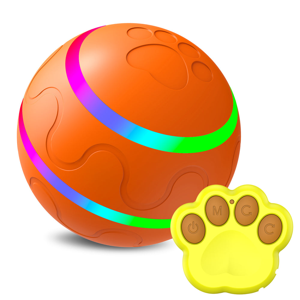 Japasu "Wicked Ball" Smart Interactive Cat Toy – 360° Self-Rotating Automatic Bouncing Ball with USB Charging