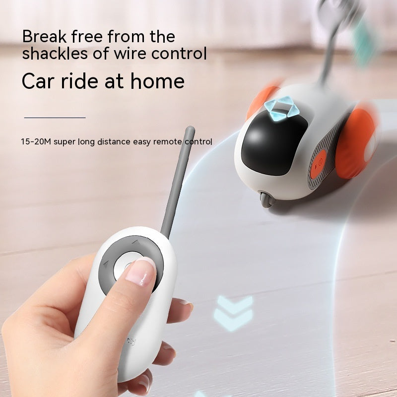 Japasu Smart RC "Mouse" Car – 2-in-1 Remote Control & Automatic Interactive Cat Toy with USB Charging