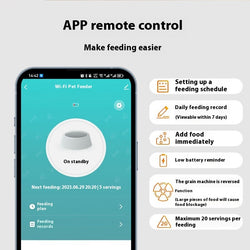 Japasu Smart Pet Feeder – Automatic WiFi-Enabled Food Dispenser for Cats & Dogs