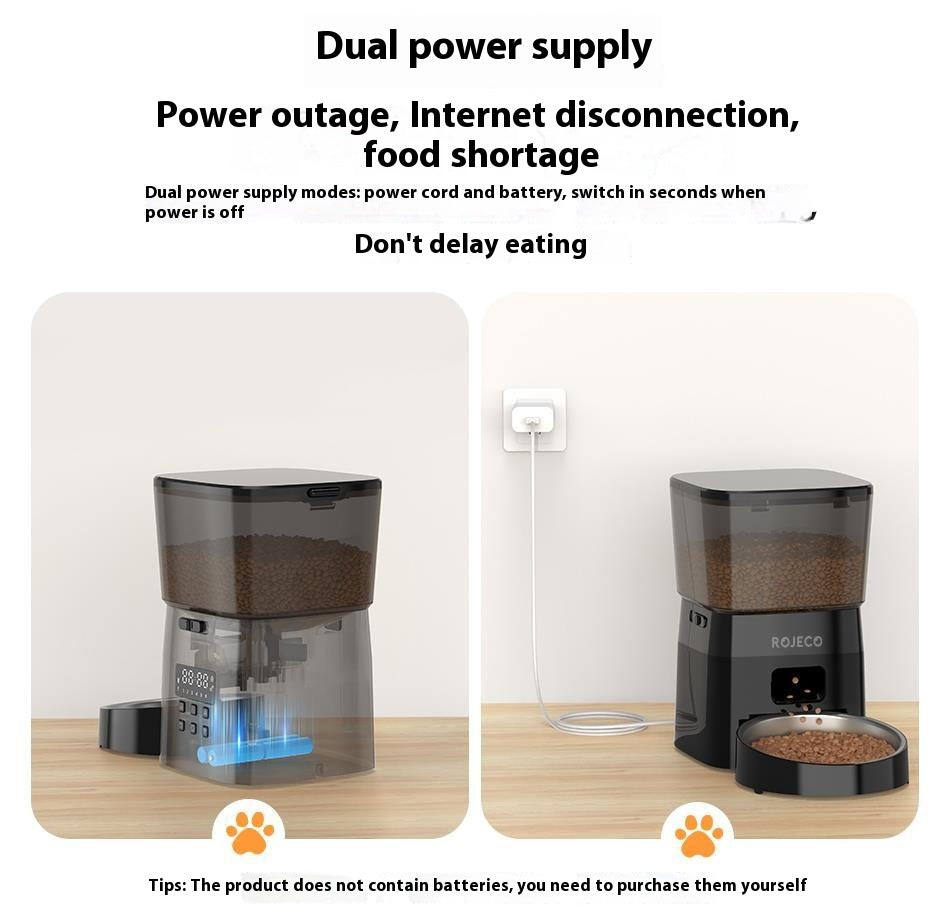 Japasu Precision Automatic Pet Feeder – Programmable Timed Food Dispenser for Cats & Dogs