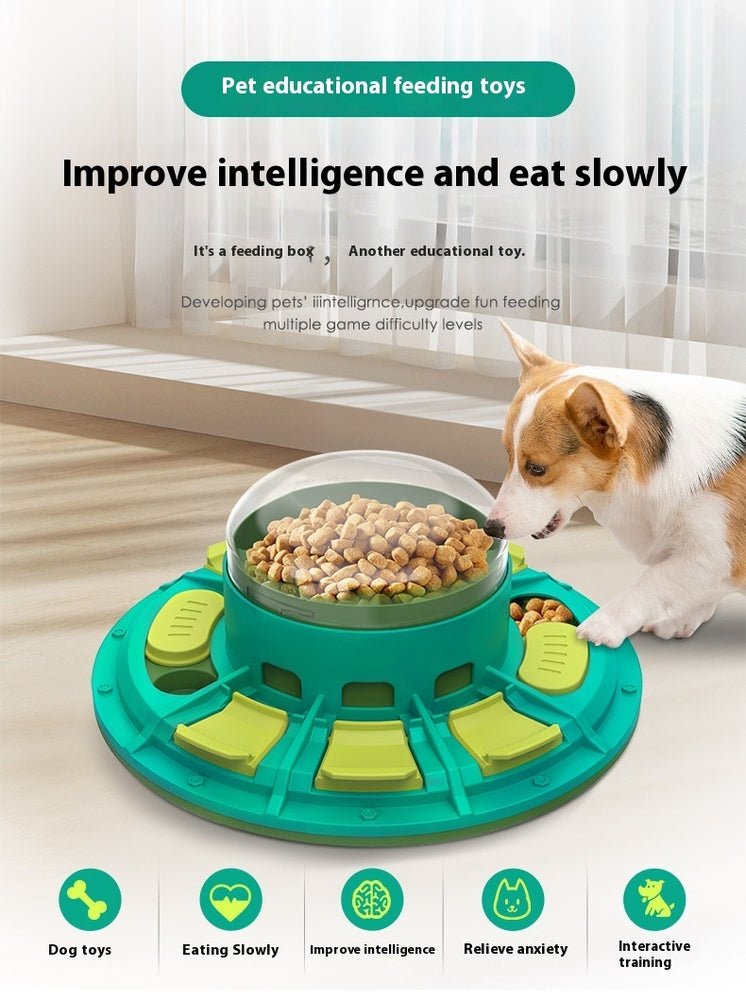 Japasu Ultimate IQ Dog Puzzle – Interactive Level-2 Enrichment Toy & Slow Feeder for Advanced Mental Stimulation